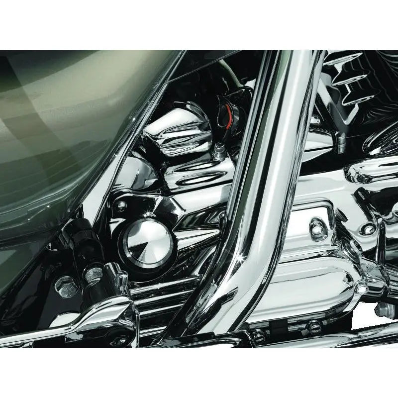 Kuryakyn 8264 Kuryakyn Oil Filler Spout Cover 93-06 Touring Models Chrome - 8264