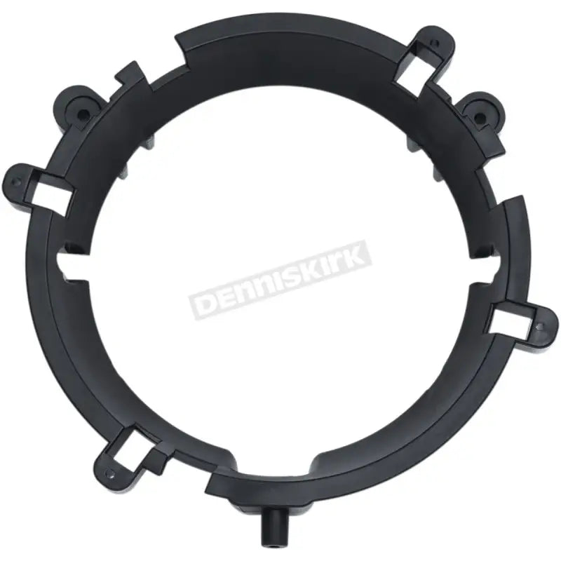 Black plastic circular mounting bracket for Kuryakyn Orbit Headlight Adapter