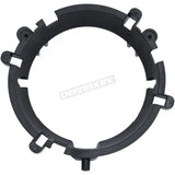 Black plastic circular mounting bracket for Kuryakyn Orbit Headlight Adapter