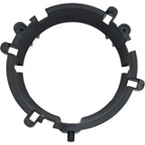 Black plastic Kuryakyn Orbit Headlight Adapter with mounting tabs for easy install