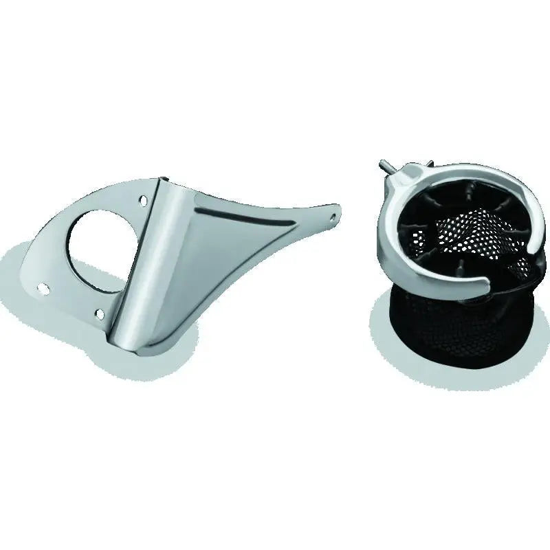 Kuryakyn 1692 Kuryakyn Passenger Drink Holder With Basket 14-Up Touring Right Side Chrome - 1692