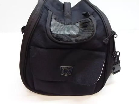 Black pet carrier with mesh window for Kuryakyn Pet Palace Flyweight pet palace flyweight