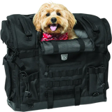 Black motorcycle pet carrier with dog for Kuryakyn Pet Palace Titan or Kuryakyn Pet