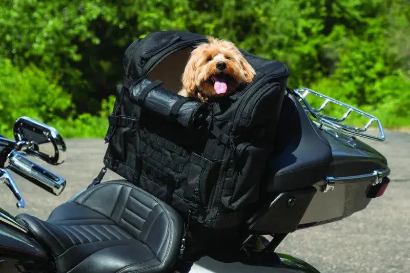 Motorcycle dog carrier Kuryakyn Pet Palace Titan for secure pet transport