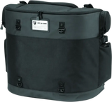 Black and gray pet carrier from Kuryakyn Pet Palace Titan for easy pet travel