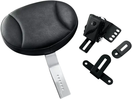 Kuryakyn Plug-In Driver Backrest 97-Up Touring Chrome - 1670 - Interior Accessories