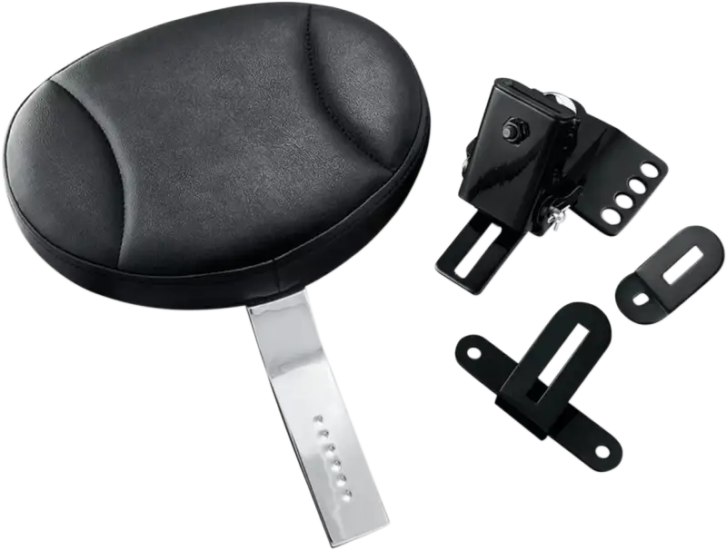 Kuryakyn Plug-In Driver Backrest 97-Up Touring Chrome - 1670 - Interior Accessories