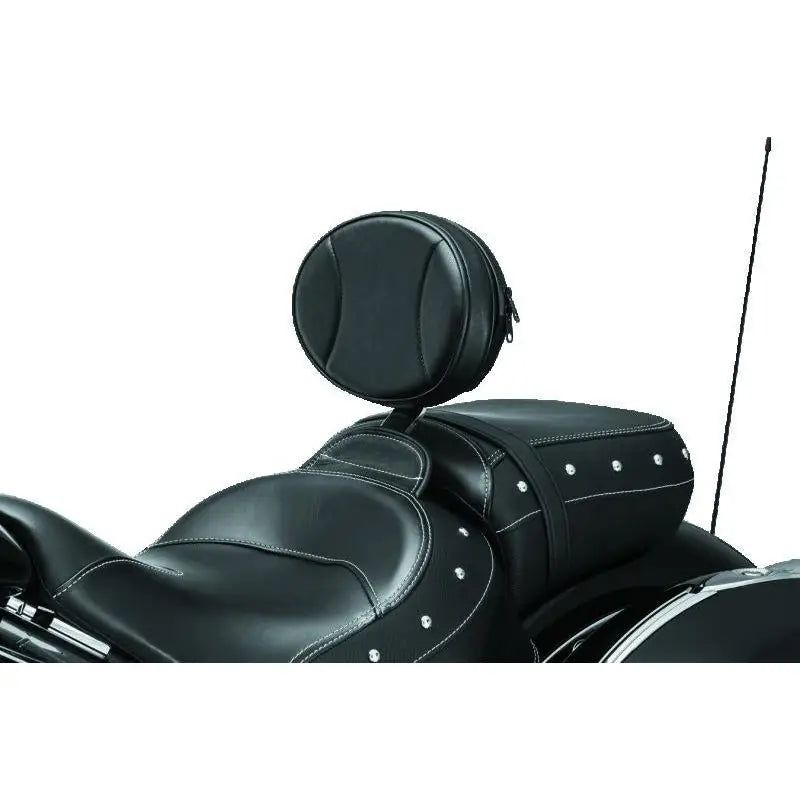Kuryakyn 1628 Kuryakyn Plug-N-Go Driver Backrest 14-Up Indian Black Pad, Chrome