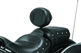 Kuryakyn Plug-N-Go Driver Backrest 14-Up Indian Black Pad, Chrome - Kuryakyn