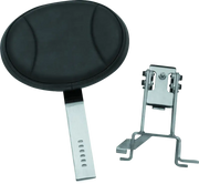 Kuryakyn Plug-N-Go Driver Backrest 14-Up Indian Black Pad, Chrome - Kuryakyn