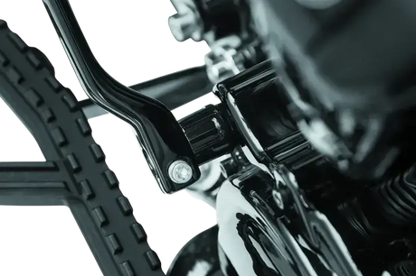 Black bicycle brake lever for Kuryakyn Precision Heel Shifter Eliminator Black