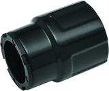 Black plastic pipe fitting for Kuryakyn Precision Heel Shifter Eliminator replacement
