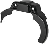 Black curved plastic guard for Kuryakyn Precision Tranny Shroud Black 6457