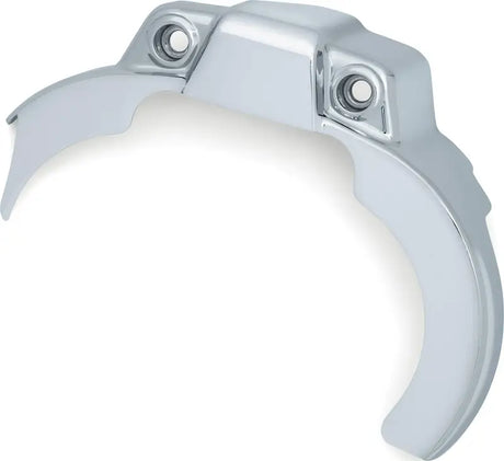 Chrome motorcycle accessory showing Kuryakyn Precision Tranny Shroud Chrome on a bike