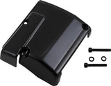 Black Kuryakyn Precision Transmission Top Cover with screws for motorcycle engine protection
