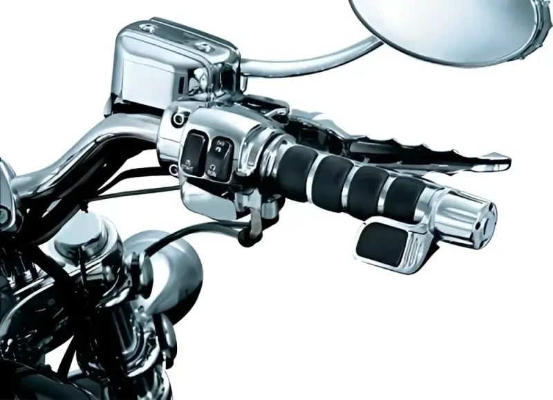 Kuryakyn Premium ISO Grip With Contoured Throttle Boss Throttle-By-Wire Chrome - 6343 - Controls