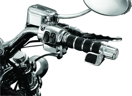 Kuryakyn Premium ISO Grip With Contoured Throttle Boss Throttle-By-Wire Chrome - 6343 - Controls