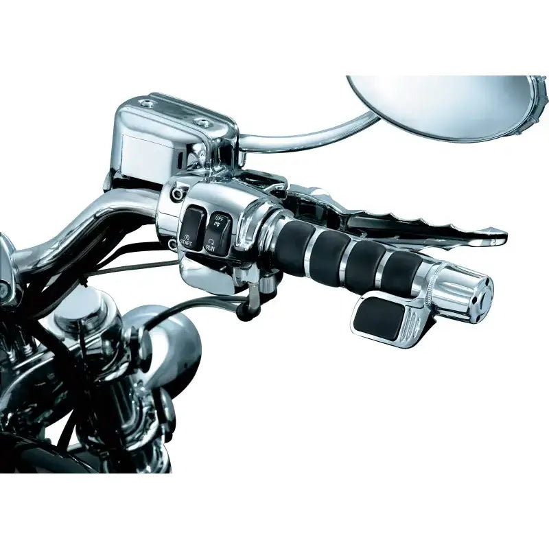 Kuryakyn Premium ISO Grip With Contoured Throttle Boss Throttle-By-Wire Chrome - 6343 - Controls