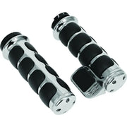 Kuryakyn 6342 Kuryakyn Premium ISO Grip With Throttle Boss Dual Cable Chrome - 6342