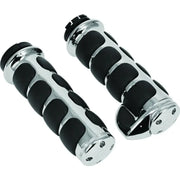 Kuryakyn 6212 Kuryakyn Premium ISO Grips With Throttle Boss Dual Cable Chrome - 6212