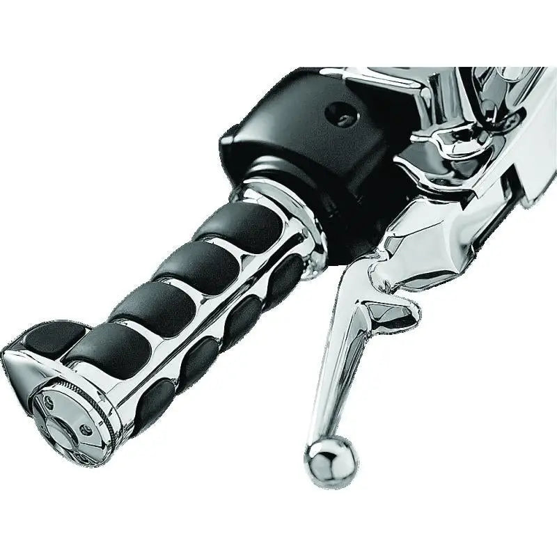 Kuryakyn 6228 Kuryakyn Premium ISO Grips With Throttle Boss Throttle-By-Wire Chrome - 6228
