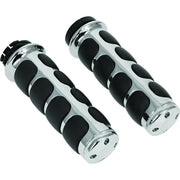 Kuryakyn 6205 Kuryakyn Premium ISO Grips Without Throttle Boss Dual Cable Chrome - 6205