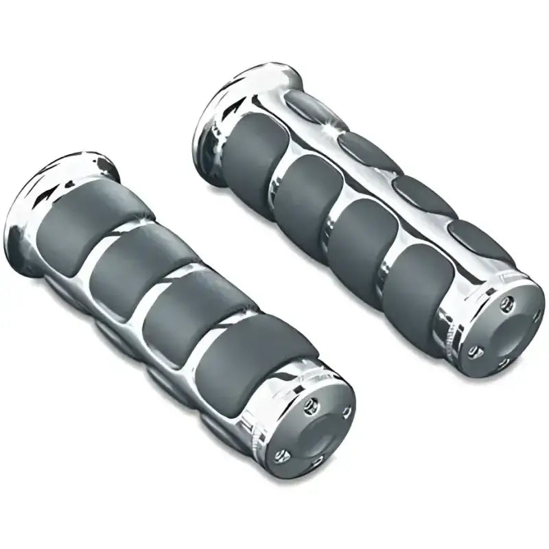 Kuryakyn Premium ISO Grips Without Throttle Boss Throttle-By-Wire Chrome - 6227 - Controls