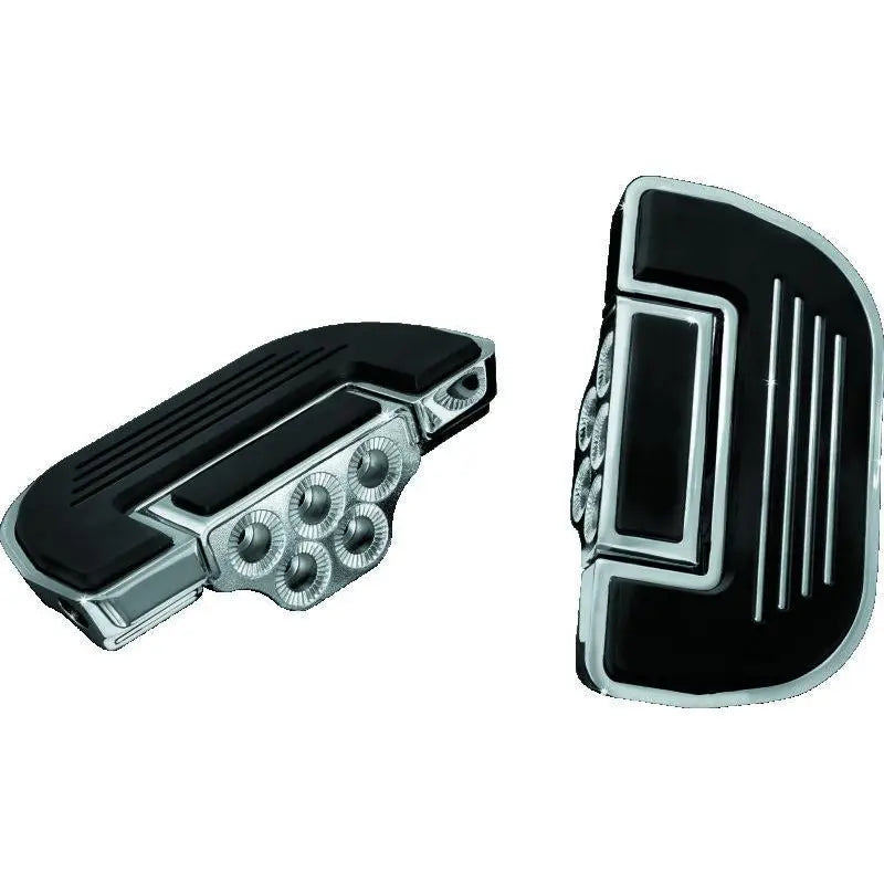 Kuryakyn 4351 Kuryakyn Premium Ribbed Floorboards Without Adapter Chrome - 4351