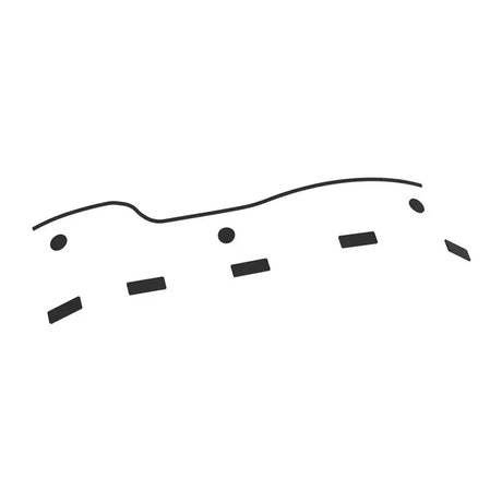 Kuryakyn primary cover service kit with road and dashed lane markers for easy repair