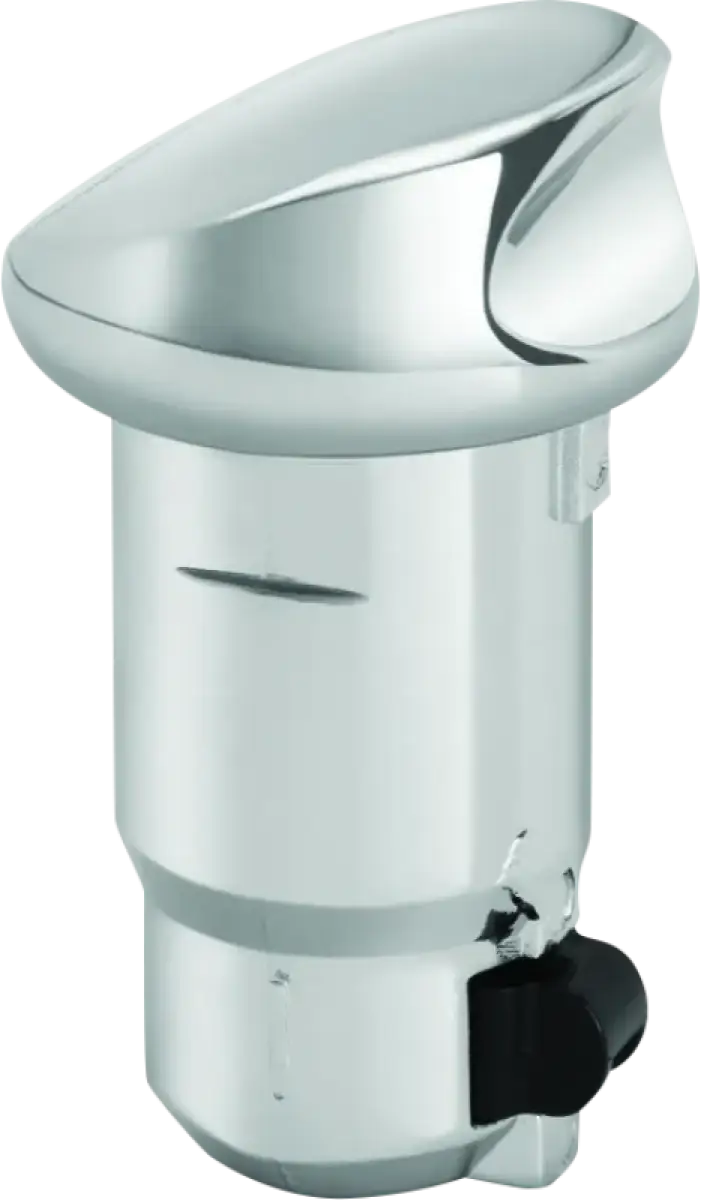 Kuryakyn Quick Release Fuel Door Knob Chrome, sleek and durable design.