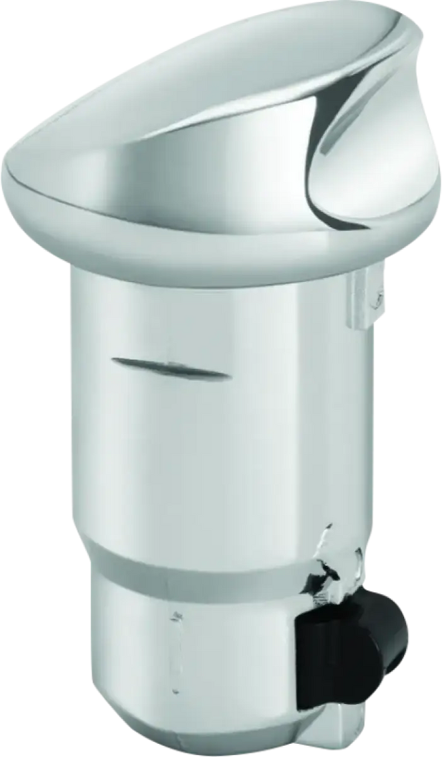 Kuryakyn Quick Release Fuel Door Knob Chrome, sleek and durable design.