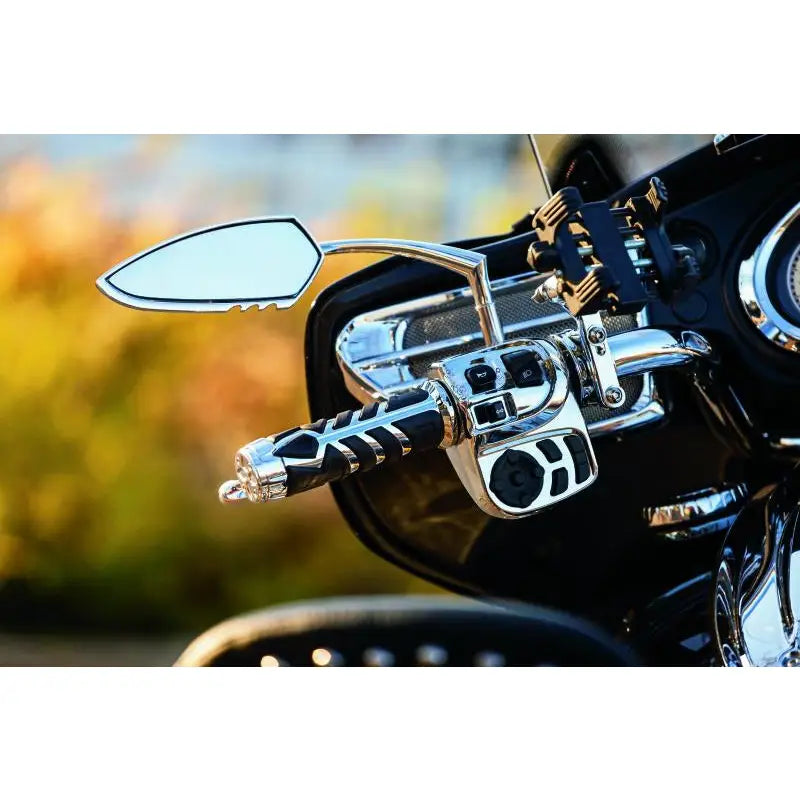 Kuryakyn 1713 Kuryakyn Raised Mirror Adaptors Metric Models (Excluding Yamaha) Chrome - 1713