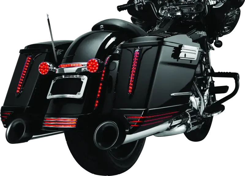 Kuryakyn Rear Fender Accents FLHX & FLTR Models Chrome - Kuryakyn