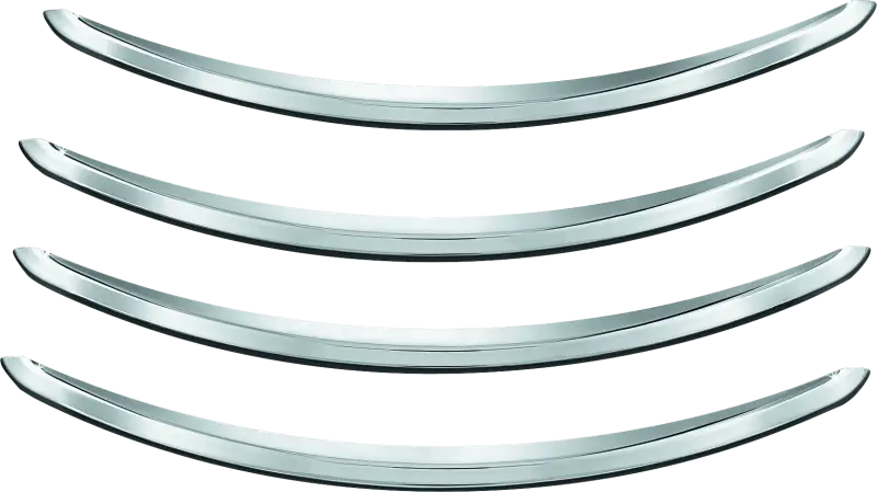 Kuryakyn Rear Fender Accents FLHX & FLTR Models Chrome - Kuryakyn