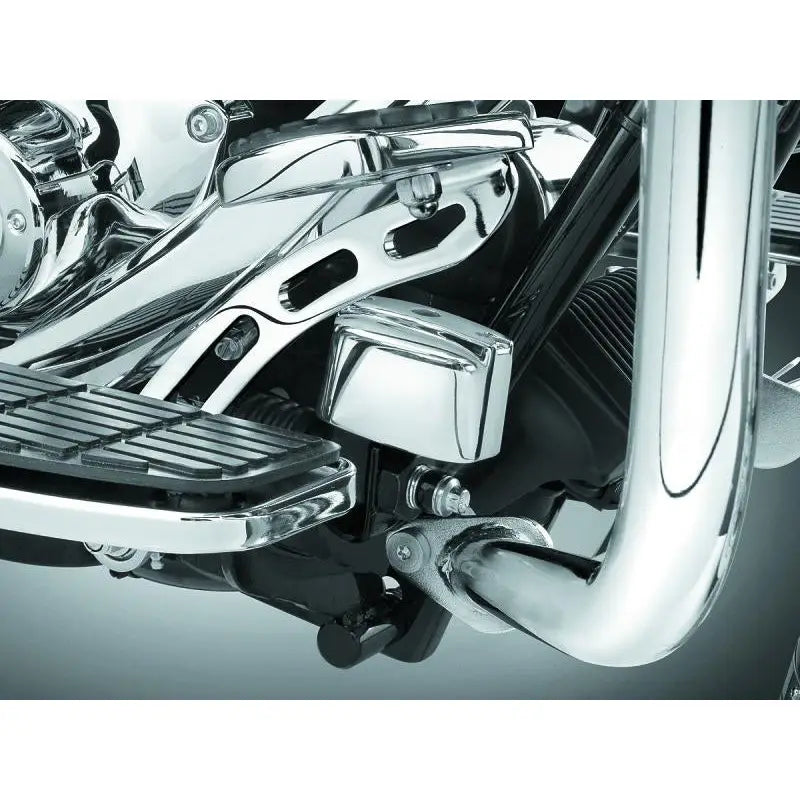 Kuryakyn 9128 Kuryakyn Rear Master Cylinder Cover 99-07 Touring, 00-17 Softail Models Chrome