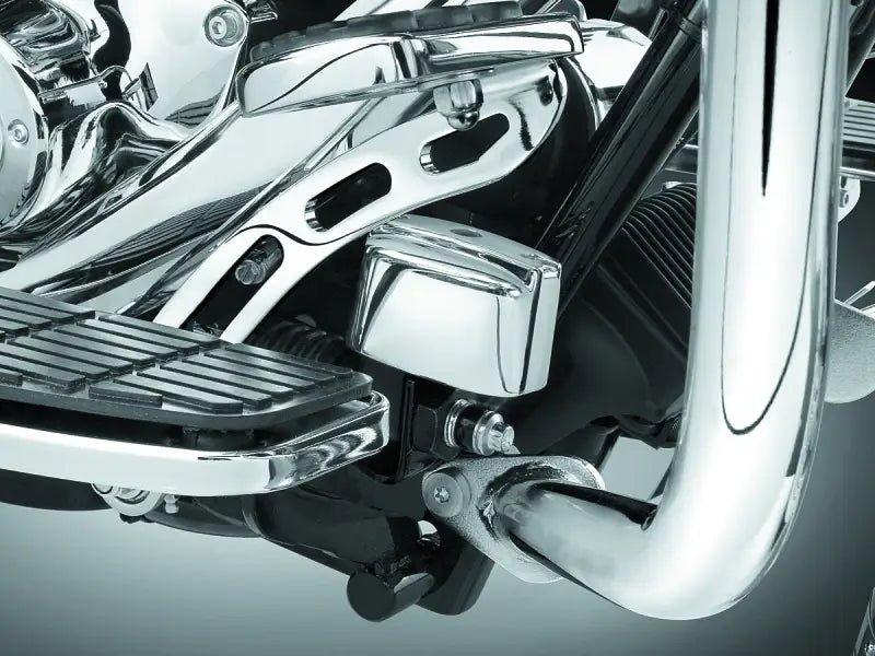 Kuryakyn Rear Master Cylinder Cover 99-07 Touring, 00-17 Softail Models Chrome - Kuryakyn