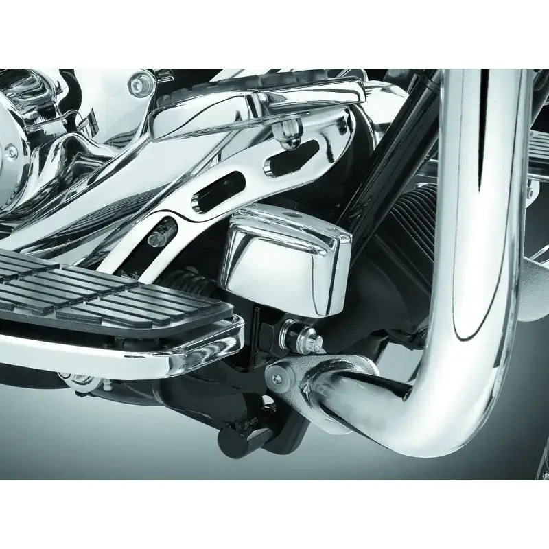 Kuryakyn Rear Master Cylinder Cover 99-07 Touring, 00-17 Softail Models Chrome - Kuryakyn