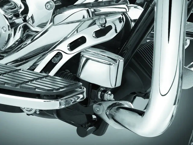Kuryakyn Rear Master Cylinder Cover 99-07 Touring, 00-17 Softail Models Chrome - Kuryakyn
