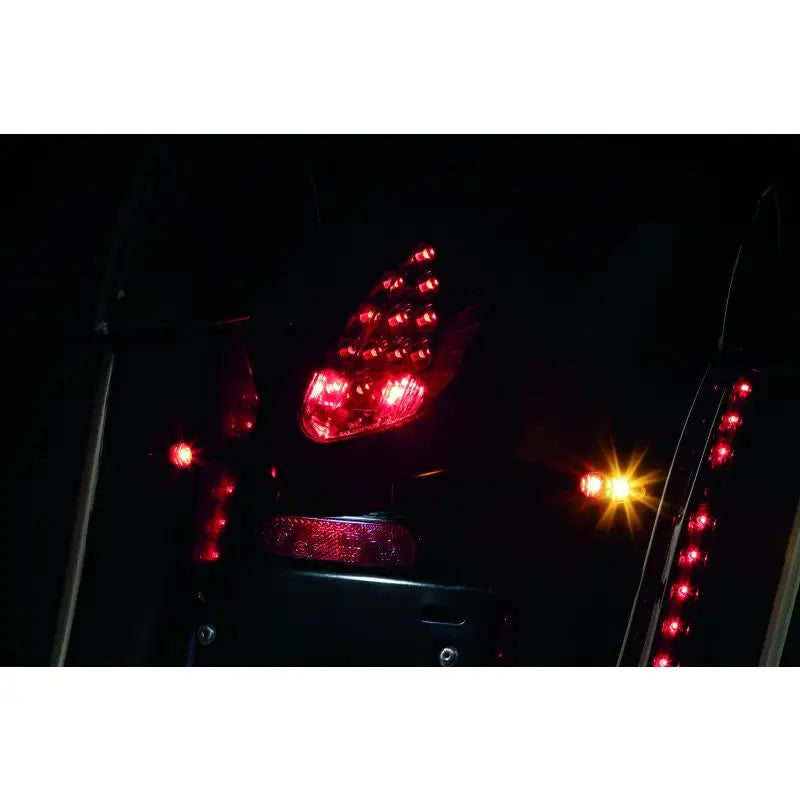 Kuryakyn 3129 Kuryakyn Rear Turn Signal & License Plate Mount Indian Black - 3129