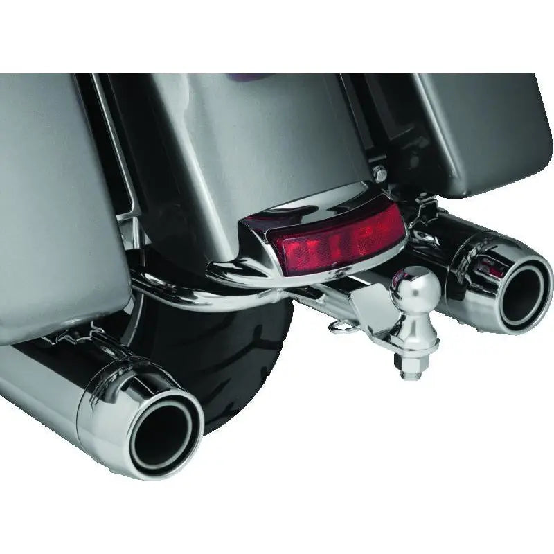Kuryakyn 7657 Kuryakyn Receiver Hitch 14-up Touring Models Black & Chrome - 7657