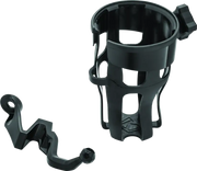 Kuryakyn Reflex Drink Holder black plastic bottle mount with strap