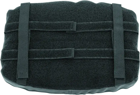 Black tactical cushion with straps for Kuryakyn Removable Luggage Backrest Pad
