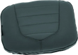 Black leather motorcycle backrest pad for Kuryakyn Removable Luggage Backrest