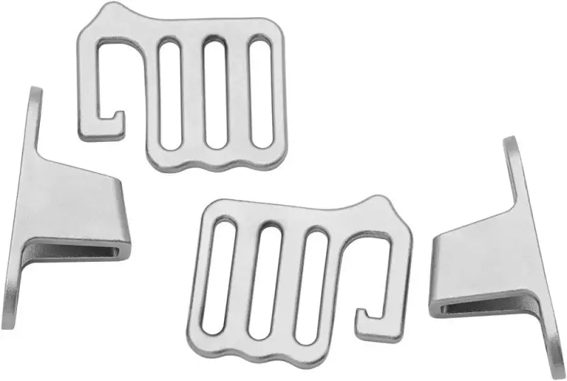 Four silver metal buckles for Kuryakyn Replacement Buckle - 6619 product