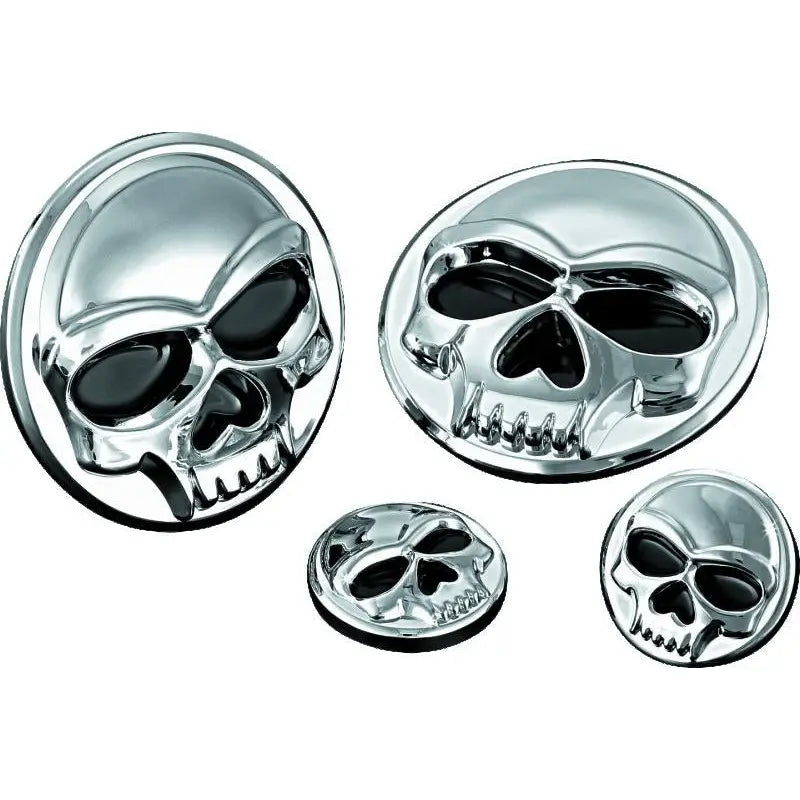 Kuryakyn 1492 Kuryakyn Replacement Components Zombie Medallions 1in Diameter Chrome