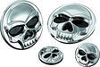 Kuryakyn Replacement Components Zombie Medallions 1in Diameter Chrome - Kuryakyn