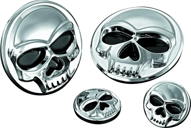 Kuryakyn Replacement Components Zombie Medallions 1in Diameter Chrome - Kuryakyn