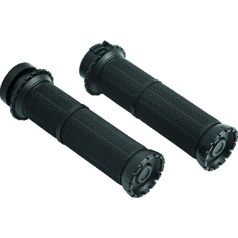 Kuryakyn 3582 Kuryakyn Riot Grips Dual Cable Satin Black - 3582