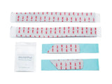 Adhesive mounting strips and alcohol pad for Gold Wing air deflectors installation