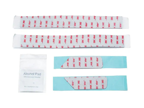 Adhesive mounting strips and alcohol pad for Gold Wing air deflectors installation